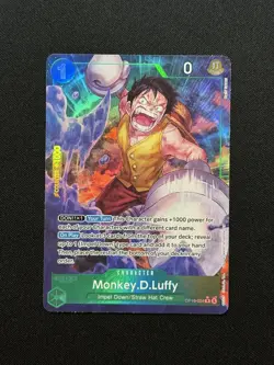 Monkey D Luffy OP16-034 Alternate Art The Time of Battle Near Mint - Image 1