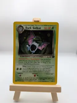 Dark Golbat Team Rocket Holo Rare 7/82 Pokemon WOTC Vintage LP - Image 2