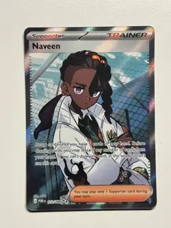 Pokemon TCG - Naveen 112/088 - Full Art Ultra Rare - Perfect Order NM - Image 1