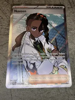Naveen 112/088 Supporter Trainer Perfect Order Near Mint IR Pokemon TCG Trading - Image 1