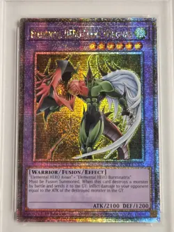 Elemental Hero Flame Wingman RA03-EN152 PSA 9 Quarter Century Secret Rare Yugioh - Image 2