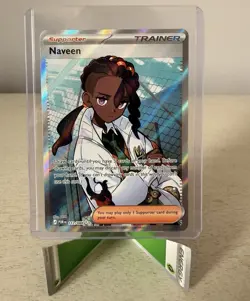 Naveen 112/088 Full Art Holo Ultra Rare Pokemon TCG Perfect Order - Image 1