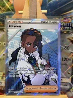Naveen 112/088 Mint Perfect Order Ultra Rare Trainer Full Art Pokemon Card TCG - Image 1