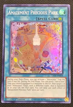 2020 YuGiOh! Amazement Precious Park LIOV-EN058 Super Rare 1st Edition - Image 1