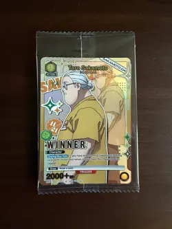 Union Arena Sakamoto Days Taro Sakamoto WINNER UEPR/SMD-1-022 English Sealed - Image 1