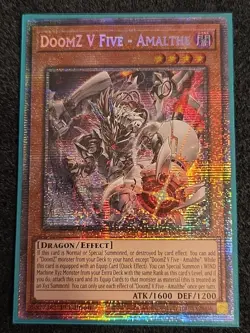Yugioh! DoomZ V Five - Amalthe DOOD-EN009 STARLIGHT Doom of Dimensions In Hand - Image 1