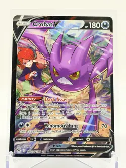 Crobat V TG20/TG30 Holo Lost Origin Trainer Gallery Pokemon Card 2022 Near Mint - Image 1
