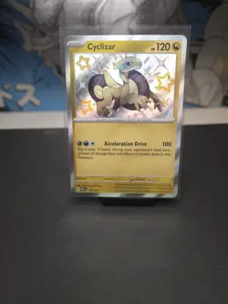 Pokemon TCG Cyclizar Baby Shiny Card Paldean Fates 195/091 Near Mint Condition - Image 1