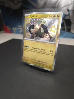 Pokemon TCG Cyclizar Baby Shiny Card Paldean Fates 195/091 Near Mint Condition - Image 2