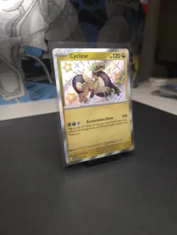 Pokemon TCG Cyclizar Baby Shiny Card Paldean Fates 195/091 Near Mint Condition - Image 3