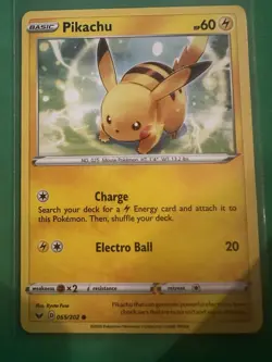 Pokemon Pikachu Raichu Card Lot Reverse Holo Trick or Trade Rare 5 Cards - Image 2