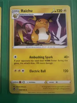Pokemon Pikachu Raichu Card Lot Reverse Holo Trick or Trade Rare 5 Cards - Image 3