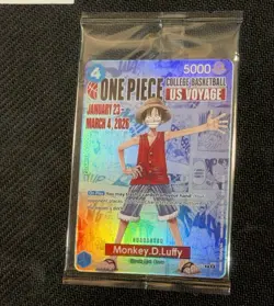 Bandai Namco Monkey D. Luffy Promo Foil 2026 US Voyage One Piece Card EN P-055 - Image 1