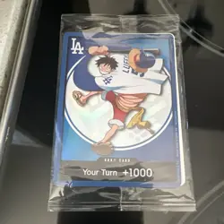2026 ONE PIECE LA DODGERS MONKEY D LUFFY DON CARD PROMO 7/2/26 IN HAND! SEALED - Image 1
