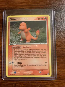 Pokemon Card - Ditto Charmander Delta Species 37/113 Uncommon LP+/NM - Image 1