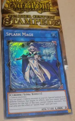 Yugioh! Splash Mage Ra04-En080 Super Rare 1st Edition Near Mint - Image 1