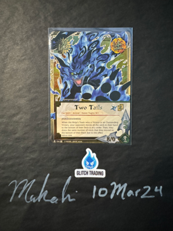 Two Tails [Ferociousness] 734 Naruto Super Rare Foil Card NM - Image 1