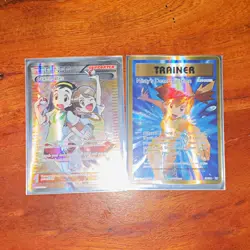 Pokemon TCG 2-Card Holo Full Art Trainer Lot Teammates Misty's Determination - Image 1