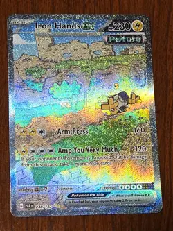 Iron Hands ex - 248/182 - SIR - Paradox Rift - Pokemon Card - NM+ - Image 1