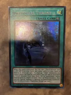 Yugioh! TCG - Nightmare Throne - Prismatic Secret Rare 2025 Mega-Pack MP25-EN072 - Image 1