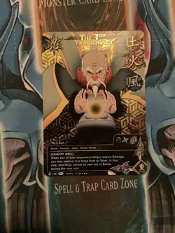 Naruto TCG CCG The 3rd Tsuchikage Card Super Rare Near Mint - Image 1