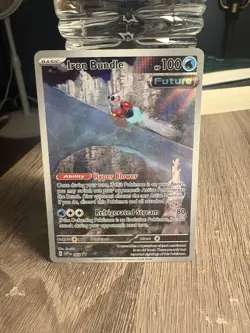 Pokemon Iron Bundle SVP 066 Promo Holo 100 HP Hyper Blower Scarlet & Violet Card - Image 1