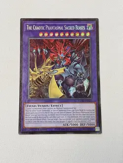 The Chaotic Phantasmal Sacred Beasts Secret Rare CORI-EN029 Yugioh Chaos Origins - Image 1