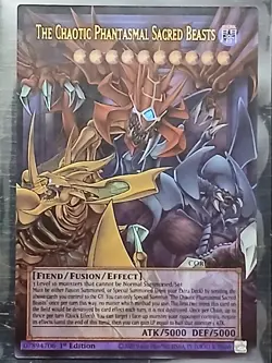 Yu-Gi-Oh CORI-EN029 Ultra Rare Ext. Art The Chaotic Phantasmal Sacred Beasts NM - Image 1