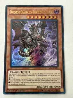 Yugioh - Darkest Diabolos, Lord of the Lair - Ultra - 1st - SR06-EN001 - NM - Image 1