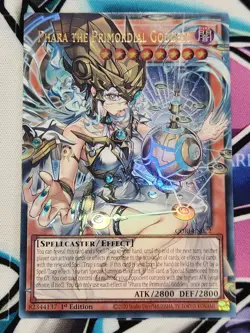 YUGIOH CORI-EN022 Phara the Primordial Goddess Ultra Rare 1ST ED EXTENDED ART - Image 1