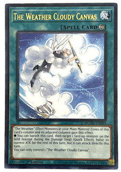 YuGiOh! The Weather Cloudy Canvas MGED-EN099 1st Edition Rare - Image 1