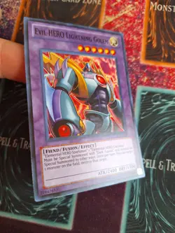 Yu-Gi-Oh! Evil HERO Lightning Golem LCGX-EN068 Super Rare Unlimited Near Mint - Image 2