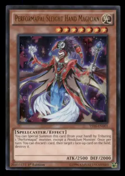 Yugioh Performapal Sleight Hand Magician #YS16-EN001 Starter Deck: Yuya LP - Image 1