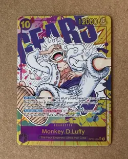 One Piece TCG OP05-119 Monkey D. Luffy Gear 5 Parallel SEC Alt Art English Foil - Image 1