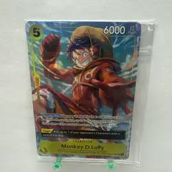 One Piece TCG Card Monkey.D.Luffy OP07-109 (Illustration Box Vol.3) SEALED Holo - Image 1