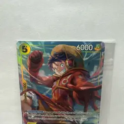 One Piece TCG Card Monkey.D.Luffy OP07-109 (Illustration Box Vol.3) SEALED Holo - Image 2