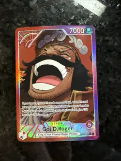 One Piece Gol.D.Roger Alt Art Leader Carrying on His Will English OP13-003 Clean - Image 1