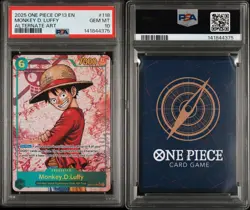 2025 One Piece Carrying on Will Monkey D Luffy Alt Art #OP13-118 PSA 10 Pristine - Image 3