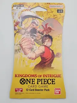 One Piece KINGDOMS OF INTRIGUE English Sleeved Booster OP-04 Sealed Lot x2 Packs - Image 3