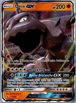 Onix GX 36/68 Hidden Fates Ultra Rare NM Pokemon TCG - Image 1