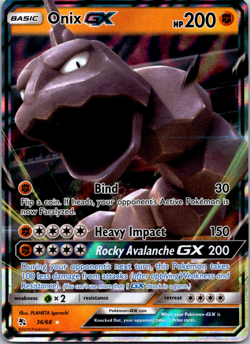 Onix GX 36/68 Hidden Fates Ultra Rare Holo Pokemon Near Mint NM TCG - Image 1