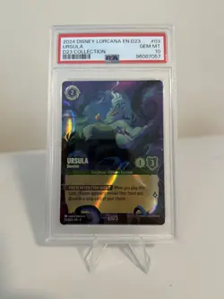 2024 DISNEY LORCANA EN D23-D23 EXPO PROMO #03 URSULA - DECEIVER PSA 10 - Image 1