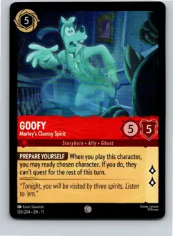 Disney Lorcana Goofy - Marley's Clumsy Spirit 120/204 Winterspell Free Shipping! - Image 1