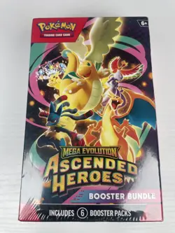 Pokemon TCG Mega Evolution Ascended Heroes Booster Bundle New Factory Sealed - Image 1