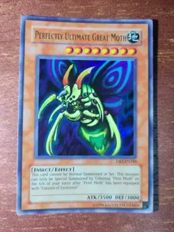Perfectly Ultimate Great Moth DB2-EN249 Ultra Rare Holo Yugioh Card - Image 1