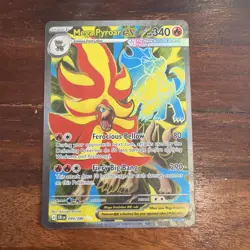 Mega Pyroar ex 099/086 Full Art Ultra Rare Chaos Rising Pokemon Near Mint - Image 1