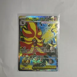 Mega Pyroar ex 099/086 Ultra Rare ME04: Chaos Rising Pokemon Holo Near Mint - Image 1