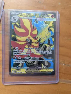 MEGA PYROAR EX 099/086 ULTRA RARE ME04: CHAOS RISING POKEMON NEAR MINT - Image 1