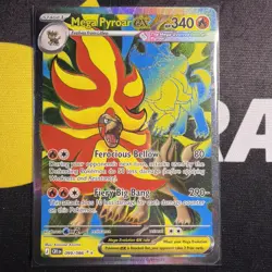 Pokemon Mega Pyroar ex 099/086 Chaos Rising Full Art Ultra Rare Near Mint - Image 1