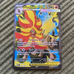 Pokemon TCG Mega Pyroar ex 099/086 Full Art Ultra Rare Chaos Rising Near Mint - Image 1